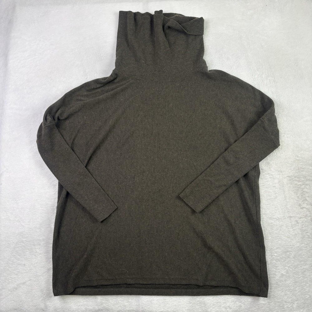 Smartwool Green Long Sleeve Poncho Sweater Cowl Neck Women's Small
